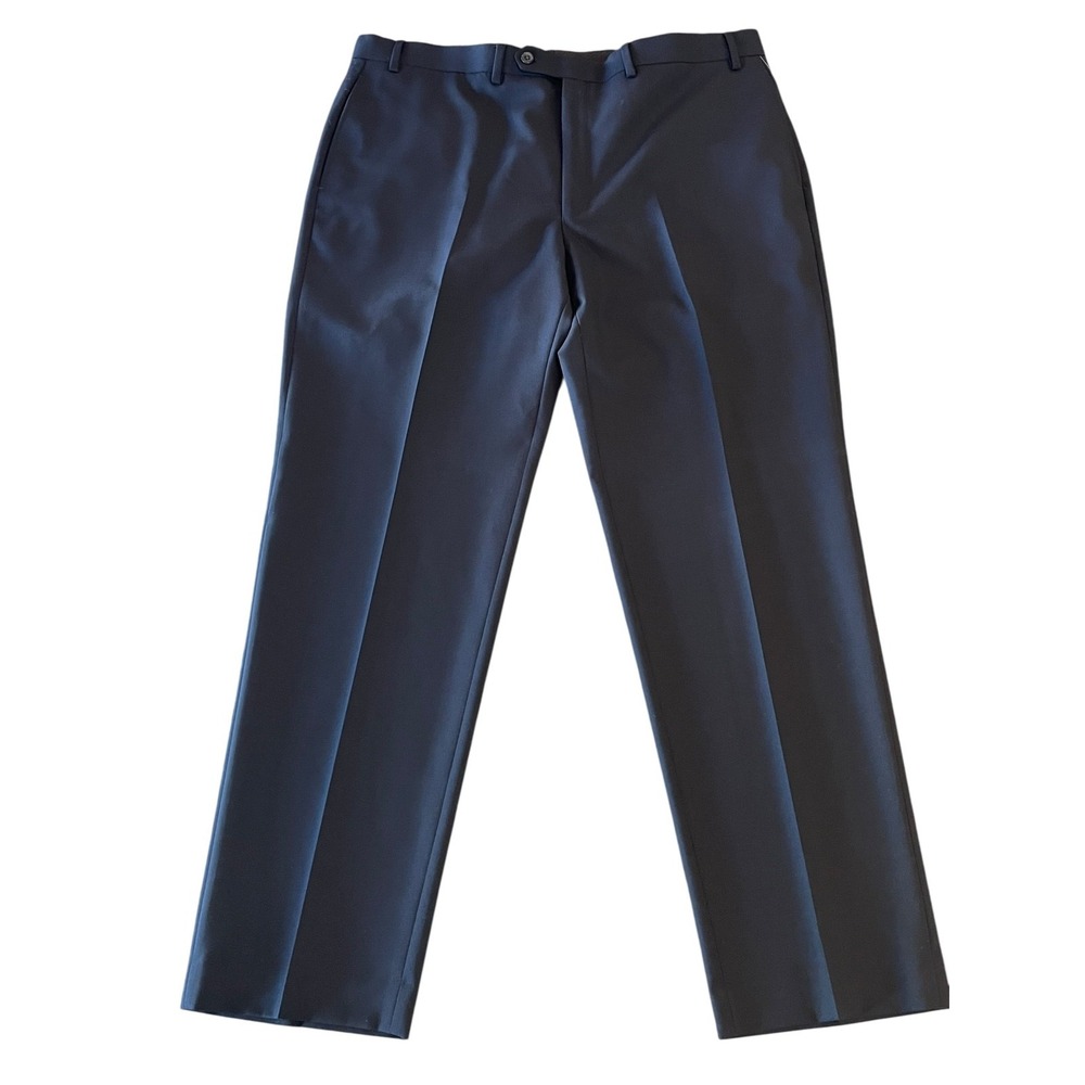 NWT LAUREN Ralph‎ Lauren Wool Blend Dress Pants Mens 40x32 Navy Flat Front